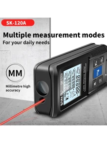 1 Set Snakol Medidor de distancia láser 40m 50m 70m 100m 120m Telémetro digital Rango Finder Trena Roulette Regla Cinta métrica de medición de distancia - Negro - Ver 3
