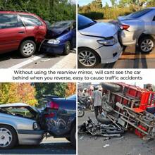 Car Panoramic Rear View Mirror, Interior Clip On Wide Angle Rearview Mirrors For Car, Universal Extended Large Rear View Mirror For Car, To Reduce Blind Spot Effectively For Auto SUV Trucks - White - View 7