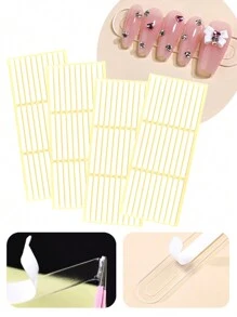 60/120/200/400片装圆形/椭圆形/条形透明美甲展示架胶带，双面美甲展示架，坚固的自粘可移除贴纸，美甲沙龙DIY辅助固定工具，美甲用品，美甲工具，美甲艺术工具，返校季，美甲，美甲工具（适用于按压式美甲） - 彩色 - 查看 15