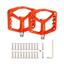 ZTTO Colorful Nylon Bicycle Pedal DU Bushing Bearings XC AM BMX MTB Anti-Slip Big Foot Flat Plastic Mountain Road Bike Pedals - Multicolor - View 13