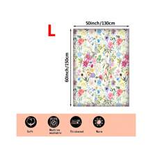 1pc Floral Print Soft And Comfortable Blanket - Ideal Birthday Or Holiday Gift For Travel, Sofa, Bed, And Office Use