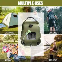 Portable Solar Shower Bag - Solar-Powered Water Heating System, Ultra-Portable, Detachable Hose, Interchangeable Shower Head - Ideal For Outdoor Enthusiasts, Camping, Hiking, Beach Trips, And Swimming Excursions, Enjoy Warm Showers Anywhere!