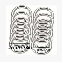 10 chiếc móc khóa lò xo kim loại có vòng chia di động, móc khóa xe hơi ba lô túi xách bằng kim loại quà tặng Giáng sinh, linh kiện móc khóa cho quần áo và phụ kiện, móc khóa kết nối túi xách tự làm, móc khóa - Nhiều màu - Xem 8