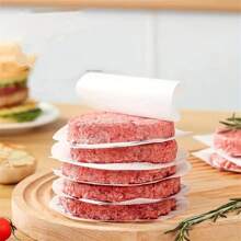 50/100pcs White Paper, Hamburger Paper, Round Food Mat Paper, Oil-Absorbing And Oil-Proof Paper, Non-Stick Food Paper, Healthy Baking Paper - White - View 8