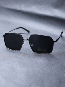 1 chiếc kính thời trang phân cực dành cho nam có gọng kim loại, thiết kế vuông thời trang để đeo hàng ngày, lái xe, du lịch. Thích hợp để sử dụng hàng ngày và làm quà tặng cho nam giới, quà tặng sinh nhật - Nhiều màu - Xem 7