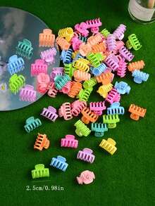 30入組討人喜愛的Dopamine Y2K迷你小髮夾，適用於女性和女孩日常佩戴，校園和閒暇裝飾，送給朋友的禮物 - 彩色 - 查看 3