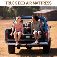 Umbrauto Truck Bed Inflatable Air Mattress For 5.5'-5.8' Full Size Pickup Truck Tent Air Beds With Built-In Rechargeable Electric Air Pump For Outdoor Camping - 灰色 - 查看 7