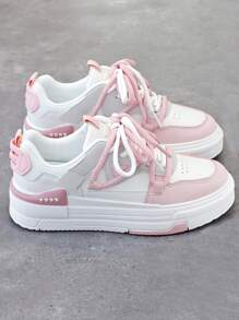 Giày thể thao nữ ngoài trời, Giày thể thao hợp thời trang, Giày trượt patin cho học sinh, Giày màu hồng, Giày thể thao nữ, Giày công sở, Giày thể thao ngoài trời nữ, Giày tập yoga, Giày dự tiệc nữ, Halloween - Hồng - Xem 2