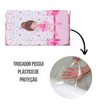 Trocador de Fraldas Bebê Para Cômoda e Berço Com Capa Plástica Menino Menina - Bailarina Encantada - Visão 9