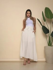 Women Skirts - trắng - Xem 5