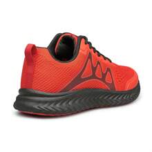 Women's Fashionable Athletic Shoes, Comfortable Knitted Lace-Up Walking Shoes With Anti-Slip Breathable Lightweight Design, Suitable For Daily Work And Casual Sports - Red - View 5