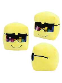 FALIDI 万圣节太阳方形毛绒娃娃枕头、客厅、沙发、卧室装饰、生日礼物、睡眠舒适垫 - 黃色 - 查看 5