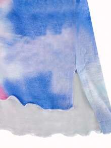 Bộ đồ ngủ dài tay thoải mái kèm quần dài cho nữ mùa xuân mới về thương mại điện tử xuyên biên giới áo len cardigan gấu nấm - Xanh và trắng - Xem 4