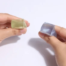 5pcs Ice Cube Squishy Toys, TPR Soft Gel, Cute Stress Relief And Venting Toys For Summer, Icy Cooling Effect - Random Color - View 5