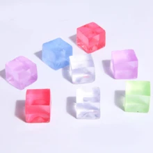 5pcs Ice Cube Squishy Toys, TPR Soft Gel, Cute Stress Relief And Venting Toys For Summer, Icy Cooling Effect - Random Color - View 3