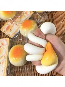 1pc Super Soft Clay Texture Soy Milk Squeezing Toy,High Aesthetic Value, Slow Rebound, Creative And Cute Stress Relief Ball,Relieve Tension, Anxiety, And Improve Attention,Very Suitable For  Or ADHD,Birthday Gifts, Party Gifts, Classroom Prizes(Random Style)