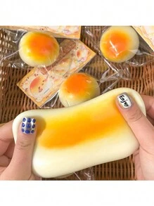 1pc Super Soft Clay Texture Soy Milk Squeezing Toy,High Aesthetic Value, Slow Rebound, Creative And Cute Stress Relief Ball,Relieve Tension, Anxiety, And Improve Attention,Very Suitable For  Or ADHD,Birthday Gifts, Party Gifts, Classroom Prizes(Random Style)