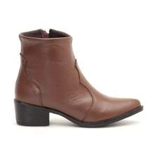 Women Mid-Calf Boots - Coffee Brown - View 7