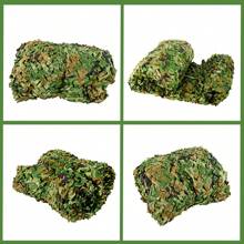 YUNRUX Camouflage Net - 4x6m Sun - Privacy Screen For Garden, Camping And Outdoor Activities | Perfect For Hunting, Parties, Bars And Decoration - 綠色 - 查看 3