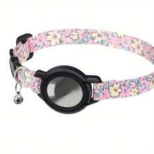 AirTag貓項圈，帶蘋果AirTag支架的貓項圈，帶鈴鐺的AirTag貓項圈，適用於女孩，男孩貓，小貓和小狗 - 彩色 - 查看 10