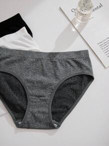 3入組多色無痕中腰舒適女士內褲 - 彩色 - 查看 5