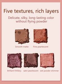 Zeesea 9-Color Eyeshadow Palette - Easy To Apply And Blend, Long-Lasting Eyeshadow Palette - 12. Rose Garden - View 4