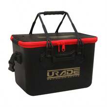 urade 硬殼誘餌儲水桶，一次成型的餌和裝備搭配用餌盒，輕便易攜帶 - 黑色 - 查看 2