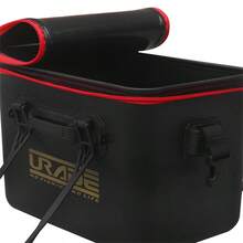 urade 硬殼誘餌儲水桶，一次成型的餌和裝備搭配用餌盒，輕便易攜帶 - 黑色 - 查看 3