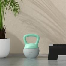 SPORTNOW Soft Kettlebell, Kettle Bell With Non-Slip Handle For Home Gym Weight Lifting And Strength Training, Grey And Green - Green - View 5