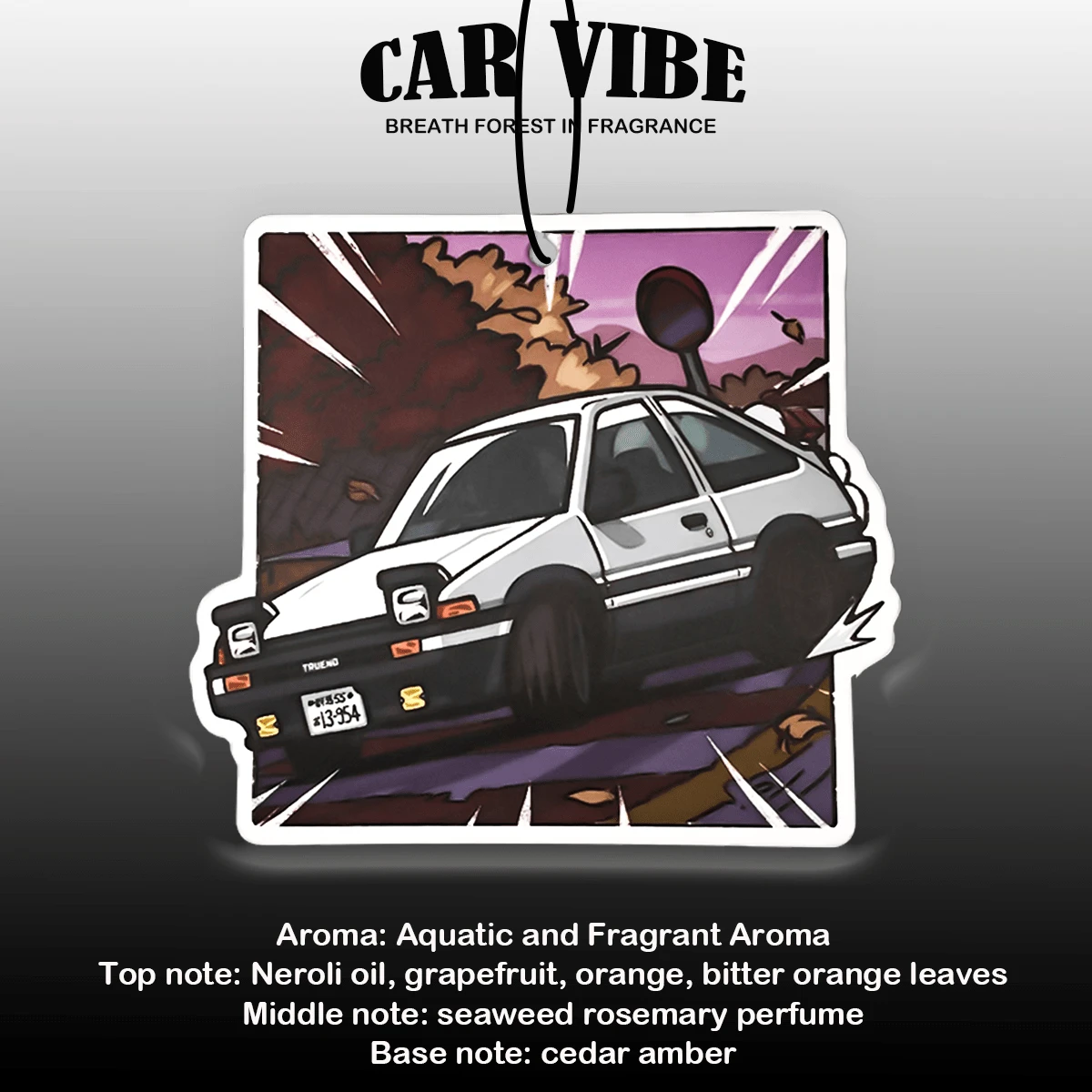 JDM Car Anime AE86 Design Air Fresheners Hanging Rearview Mirror