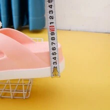 女士夏季人字拖 厚底防滑一脚蹬 色彩鲜艳 沙滩凉鞋 时尚户外 新款增高家居拖鞋 防水浴室拖鞋 时尚软底 短款女士拖鞋 室内外舒适浴室家居拖鞋 - 粉色 - 查看 6
