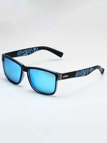 3 Pairs Unisex Square Colorful Decorative Glasses, Fashionable For Daily, Sports, Driving, Etc. - Multicolor - View 2