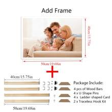 1pc Customized Canvas Wall Art, Available With DIY Wooden Frame Or Frameless Poster, Customizable Photos, Suitable For Family, Loved Ones, Pets, Can Be Hung On Wall For Home, Office, Living Room, Bedroom, Tea Room, Dining Room Decor, Ideal Gift For Birthday, Graduation, Slow Life, Retro, Holiday Calendar - Style 1 - View 18