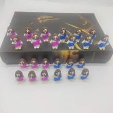 24入組彩色小耶穌塑像，批發耶穌玩具禮品，經典嬰孩耶穌基督救主娃娃，復活節裝飾、裝備，派對禮品 - 彩色 - 查看 3