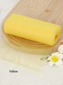 1入組蕾絲捲，6吋*25碼蕾絲捲，蕾絲絲帶適用於DIY芭蕾舞裙、嬰兒派對裝飾、婚禮背景、手工藝品、生日派對用品 - 彩色 - 查看 15