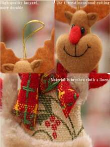 4PCS Christmas Santa Snowman Shaped Wall Hanging, Christmas Tree Decoration Pendant , Christmas Home Car Backpack Pendant, Home Decor Christmas Decorations Room Decor Winter