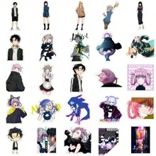 50PCS Anime CALL OF THE NIGHT Vampire Graffiti Stickers Personalized Fashion Creative DIY Exquisite Decorative Stickers Skateboard Guitar Refrigerator Helmet Decals Toys
