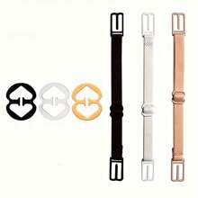 Invisible Bra Strap Clips Set, Non-Slip Buckle Hidden Bra Straps And Elastic Adjustable Bra Straps, Women's Underwear And Lingerie Accessories Harness - Multicolor - View 2