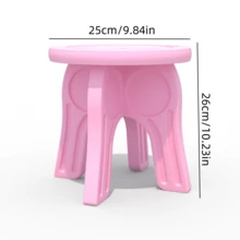 1 Ghế ngồi bơm hơi PE màu trơn cho trẻ em, Ghế nhỏ lắp ráp bằng nhựa có thể tháo rời cho trẻ mẫu giáo, Ghế đẩu hoạt hình dày cho trẻ em trong nhà/ngoài trời, Ghế đẩu vuông - Nhiều màu - Xem 4