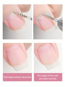 1个螺旋磨头预处理工具，用于美甲、去除死皮、修剪角质层、去除角蛋白。 - 銀色 - 查看 2