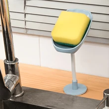 1个多功能壁挂式皂盒 | 浴室厨房 | 带吸盘，可360°旋转，带沥水功能 | 可拆卸皂盒 | 可选配起泡器（适用于浴室和厨房）浴室配件 - 彩色 - 查看 6