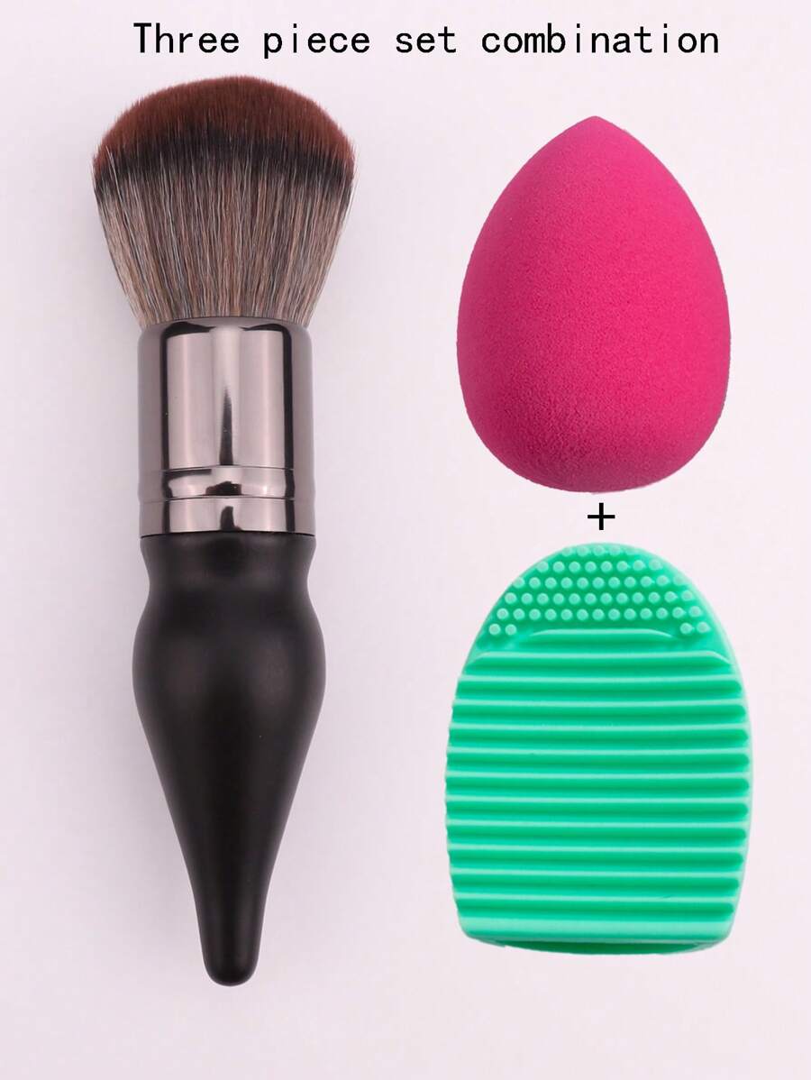 1 件葫芦形散粉刷，黑色 - 黑色 - 查看 1