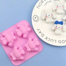 Cinnamon Dog,   Licensed 4-Cavity Silicone Baking Mold For Cakes, Chocolates, And Decorations - Food Contact Safe, Flexible DIY Bakeware For Commercial And Home Use - Multicolor - View 15