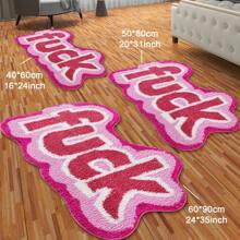 2025 Mới! DeramHy Home 1 Mảnh Thảm Phòng Tắm Dễ Thương Funky Chống Trượt Có Thể Giặt Được, Thảm Lông Mềm Mại Thấm Hút Vui Nhộn Độc Đáo Thảm Trải Sàn Nhỏ Cho Phòng Ngủ Phòng Tắm Ký Túc Xá Thảm Nhà Bếp - Hồng - Xem 3