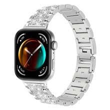 1pc Unisex New Rhinestone Studded Metal Electroplated Zinc Alloy Watch Band Compatible With Huawei Watch Fit3, Huawei Watch Fit 4, Huawei Watch Fit 4 Pro - one-size - View 13