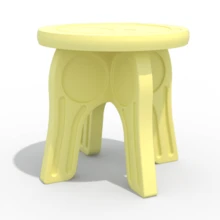 1 Ghế ngồi bơm hơi PE màu trơn cho trẻ em, Ghế nhỏ lắp ráp bằng nhựa có thể tháo rời cho trẻ mẫu giáo, Ghế đẩu hoạt hình dày cho trẻ em trong nhà/ngoài trời, Ghế đẩu vuông - Nhiều màu - Xem 12