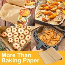 1 Roll, Heavy Duty Unbleached Parchment Paper Roll For Baking, Cooking, Grilling, Air Fryer And Steaming - Non-Stick, Silicone Oil Coated - Kitchen Accessories And Home Kitchen Items Back To School