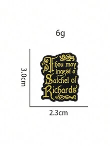 1入兒童學生幾何形狀字母創意卡通胸針彩繪針，派對日常穿戴禮物 - 黃色 - 查看 6