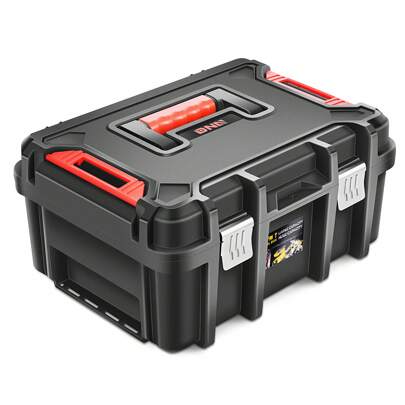 ‎Tool Box Lockable Organizer Storage Toolbox With Removable Tray For Workshop Garage & Household,Large Capacity