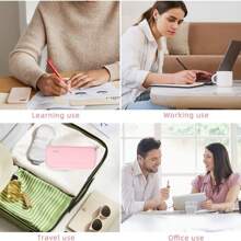 1 pieza Estuche de lápices y bolígrafos duradero con gran capacidad - Bolsa minimalista de papelería para la oficina, la escuela y los viajes - Organizador portátil con asa